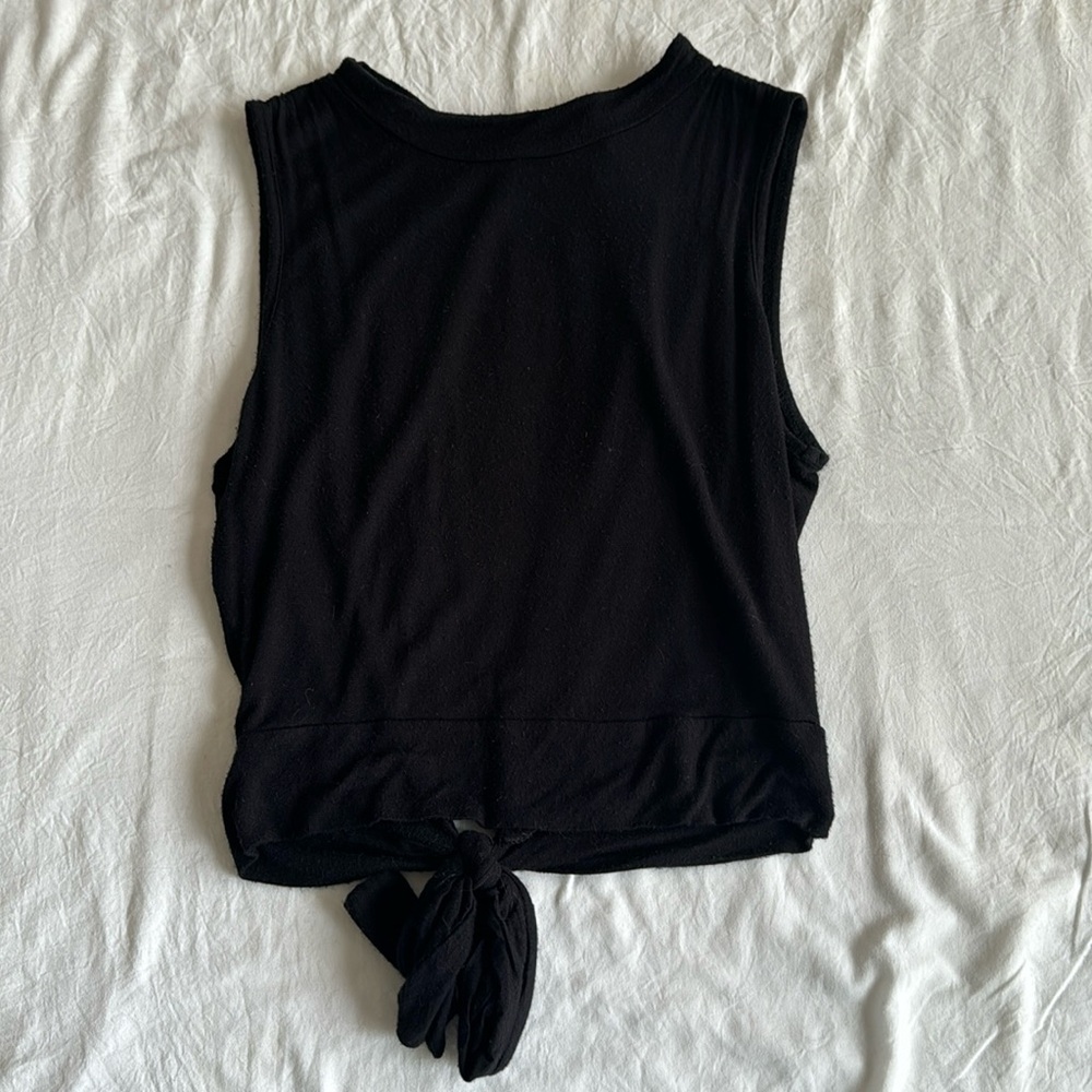 Black Open Back Tank